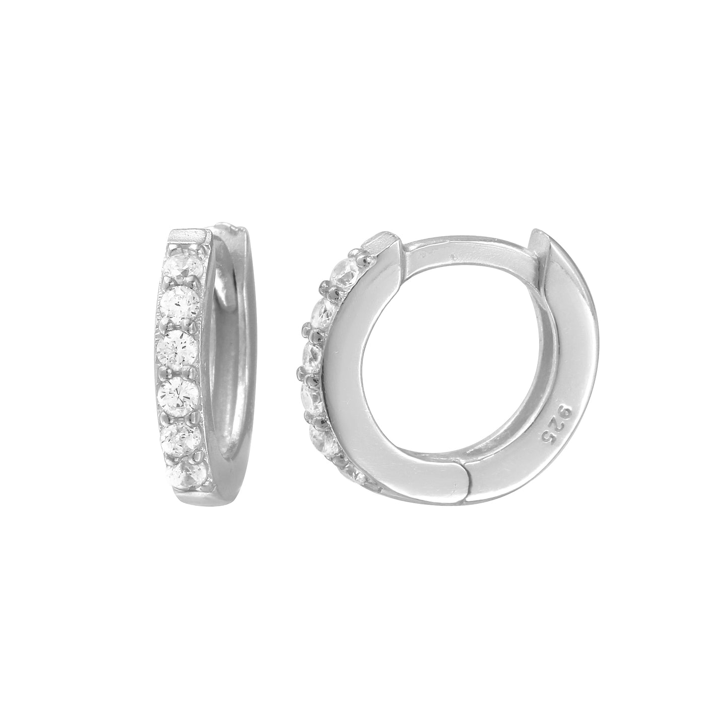 CZ Extra Mini Hoops Earrings