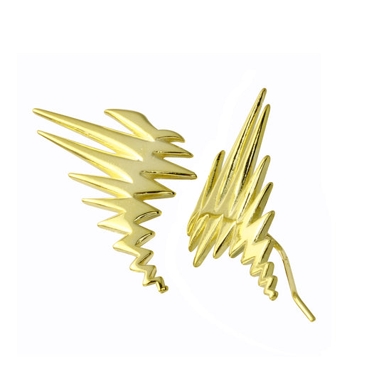 Heartbeat ear climber Earring