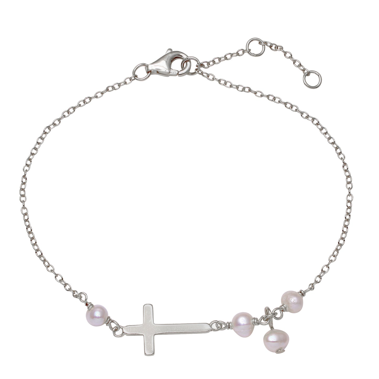 Cross Pearl Bracelet