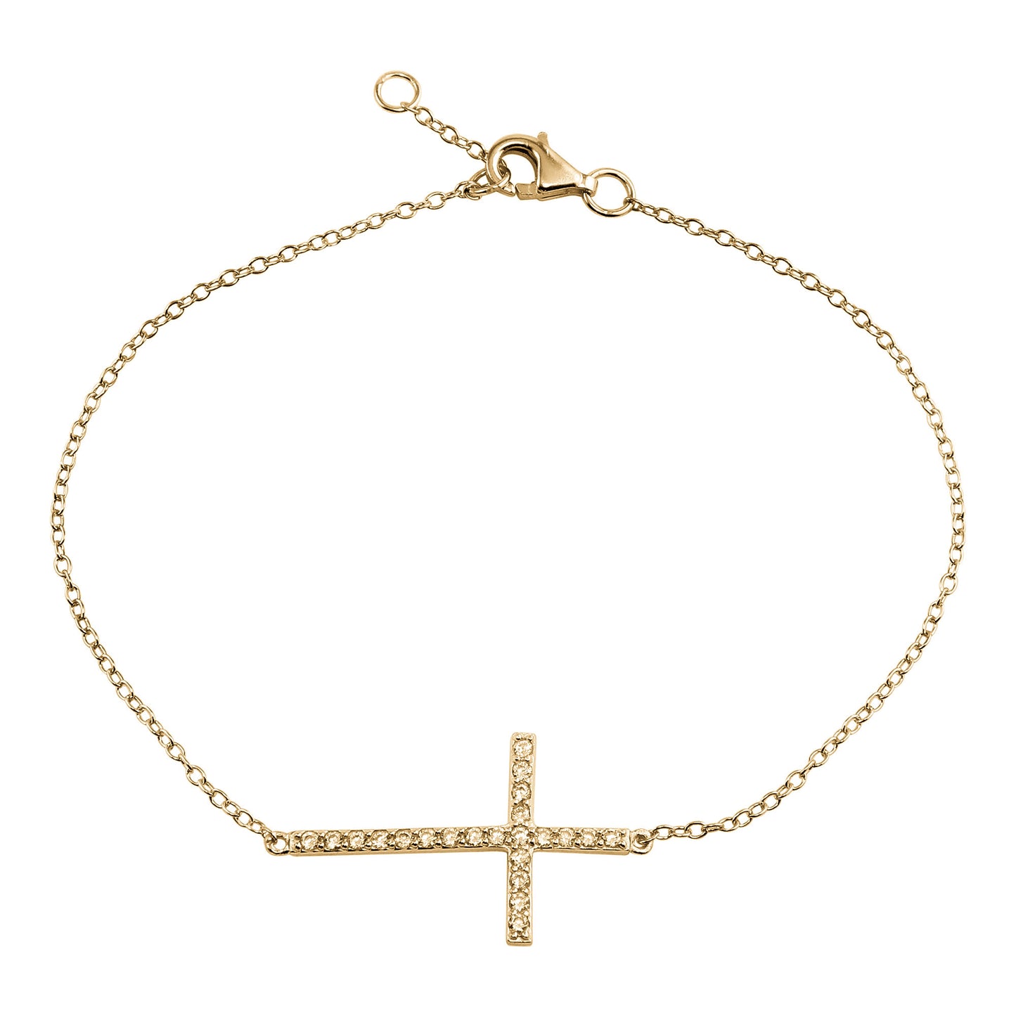 CZ Cross Bracelet