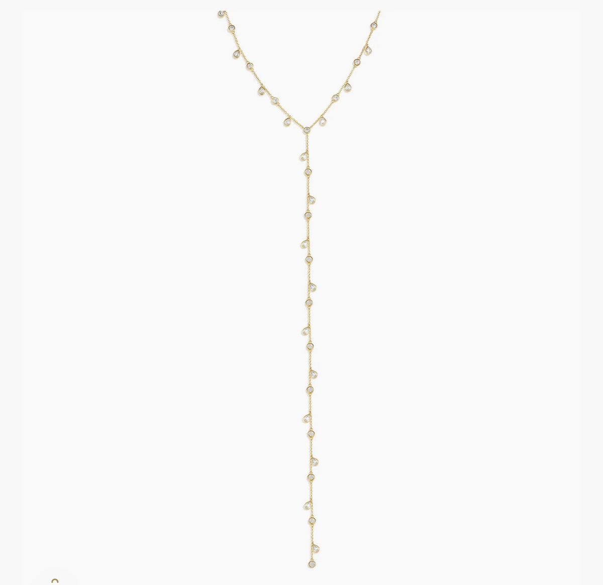 Raindrop Lariat Necklace