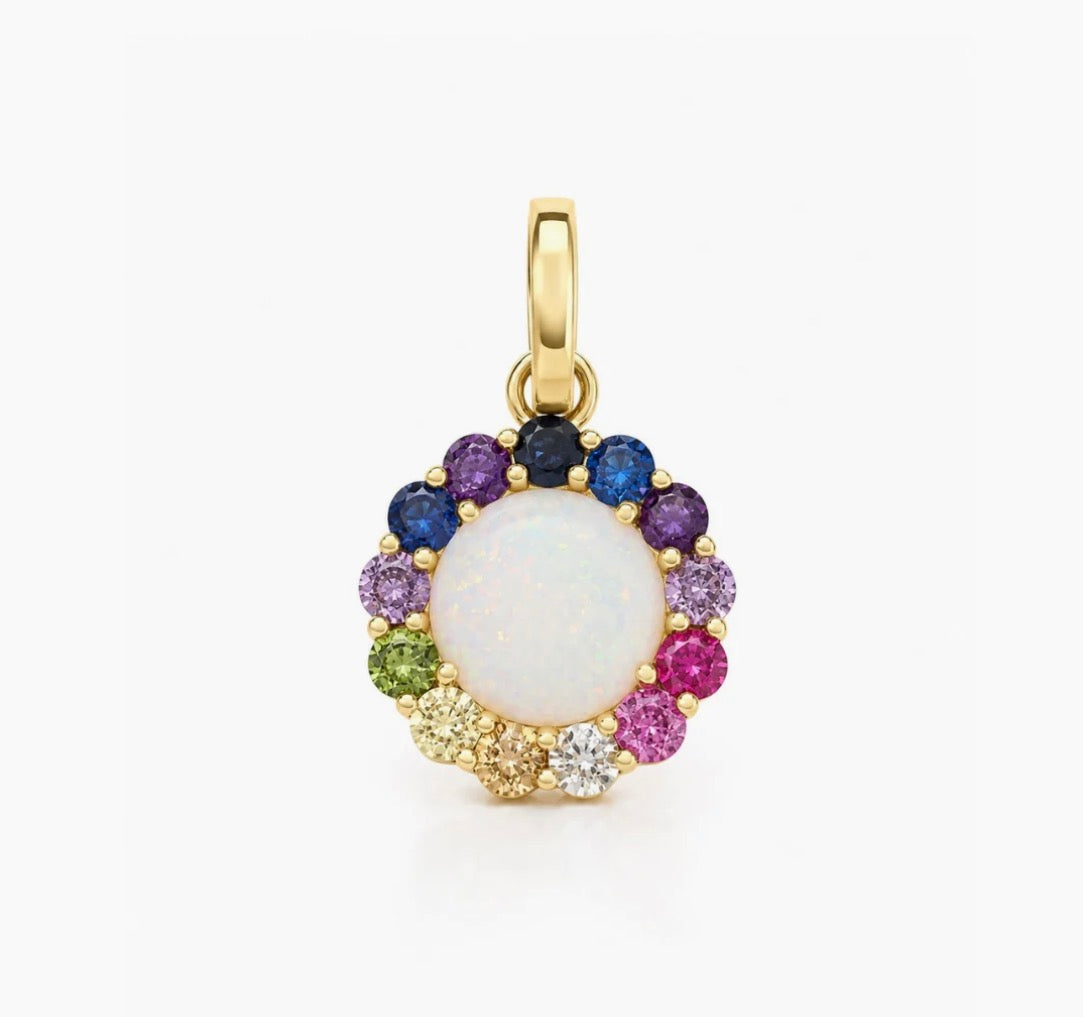 Multicolor Flower Charm