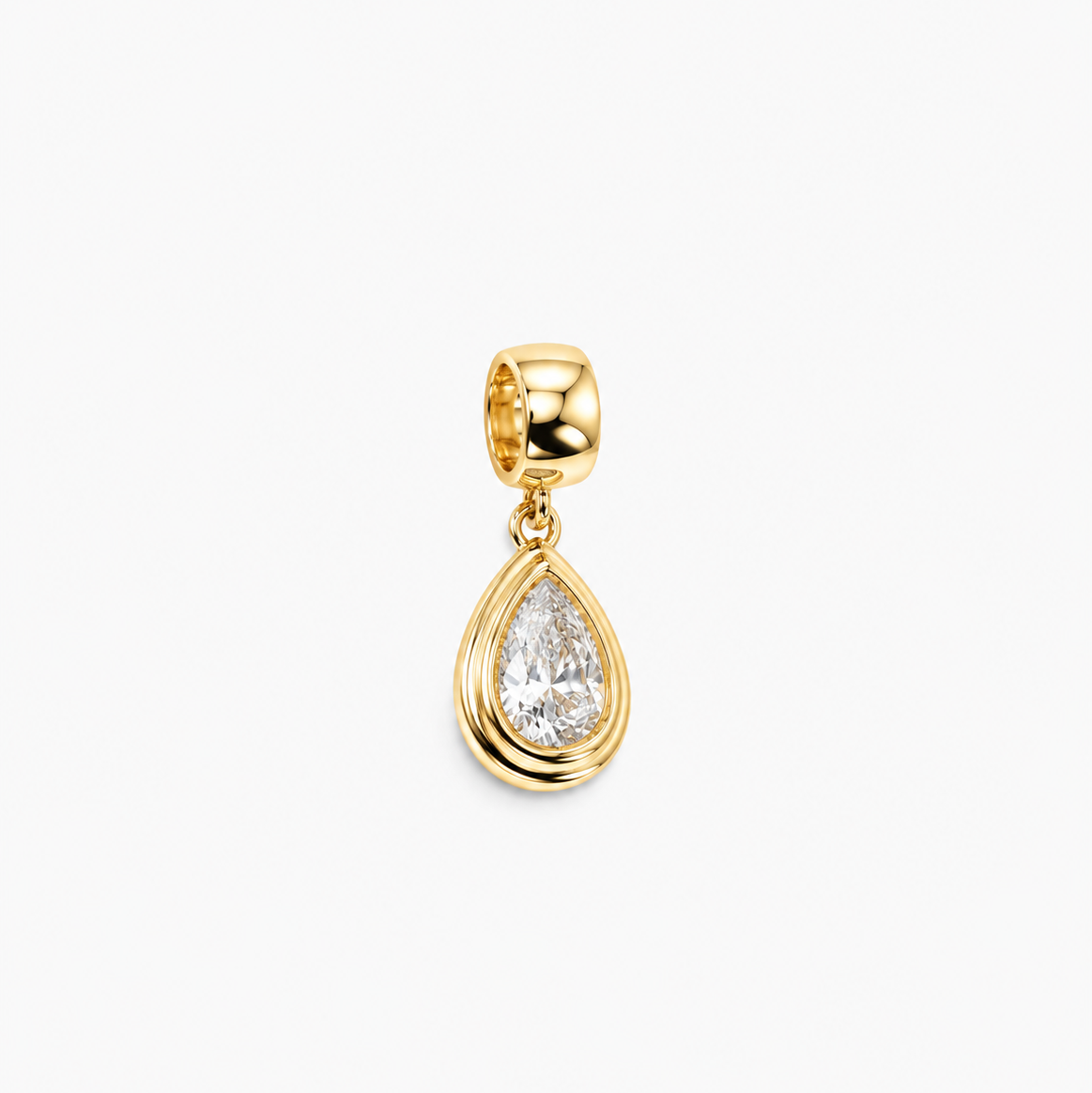 Teardrop Crystal Charm