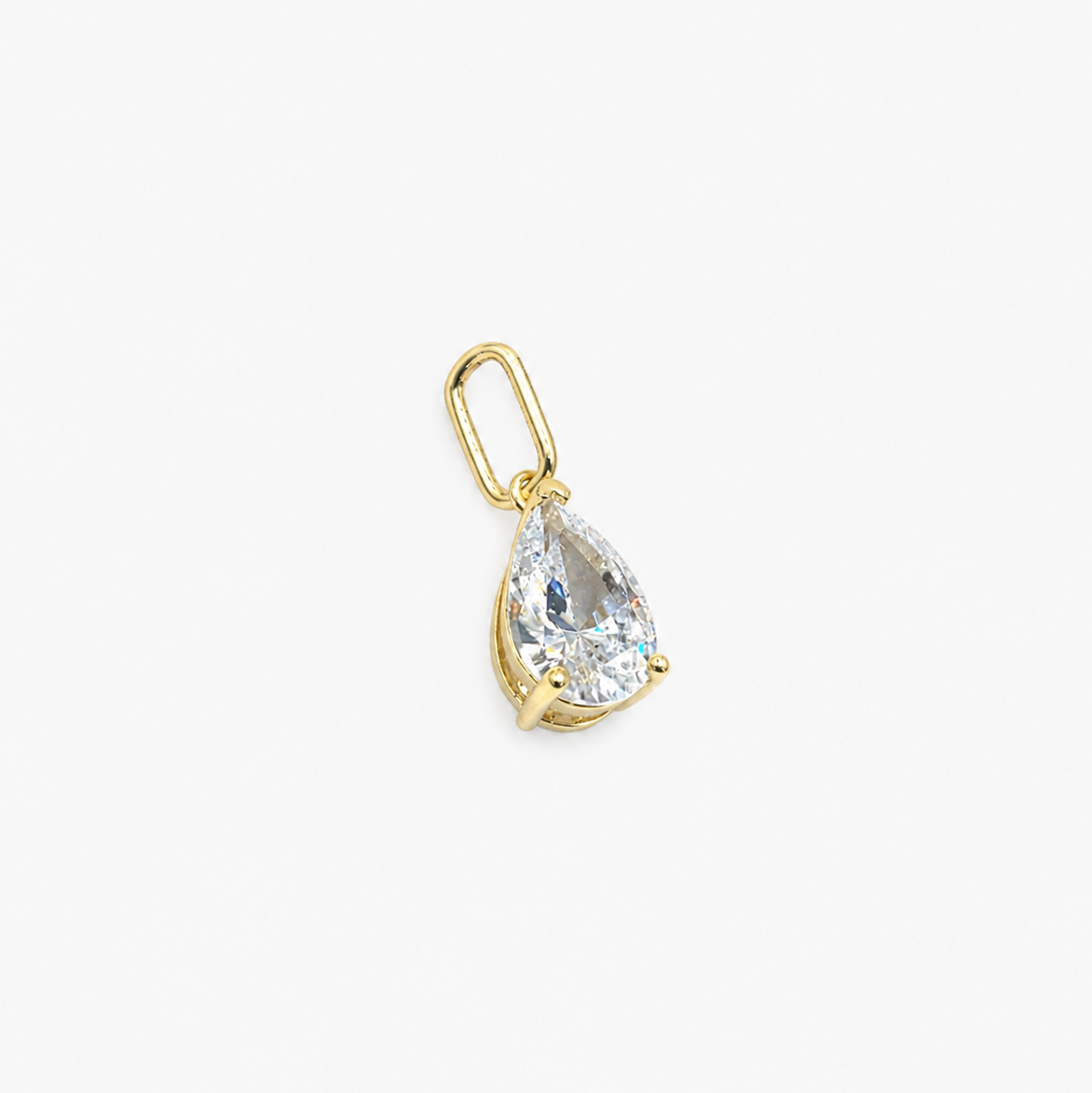 Pear Crystal Charm