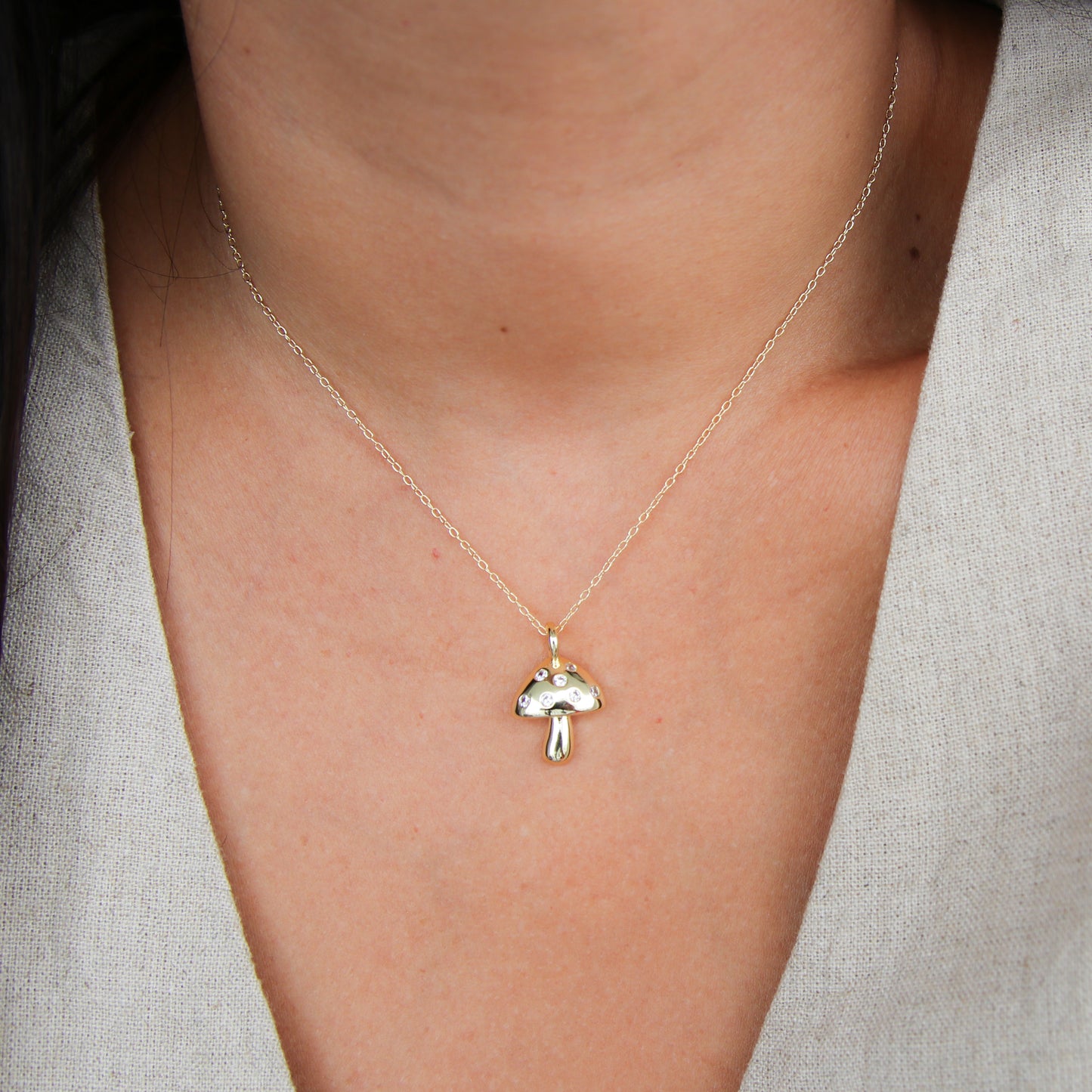 Mushroom Necklace