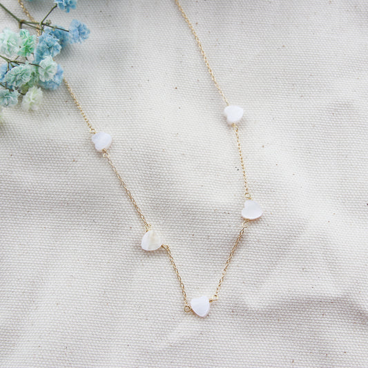 Nacre Hearts Necklace