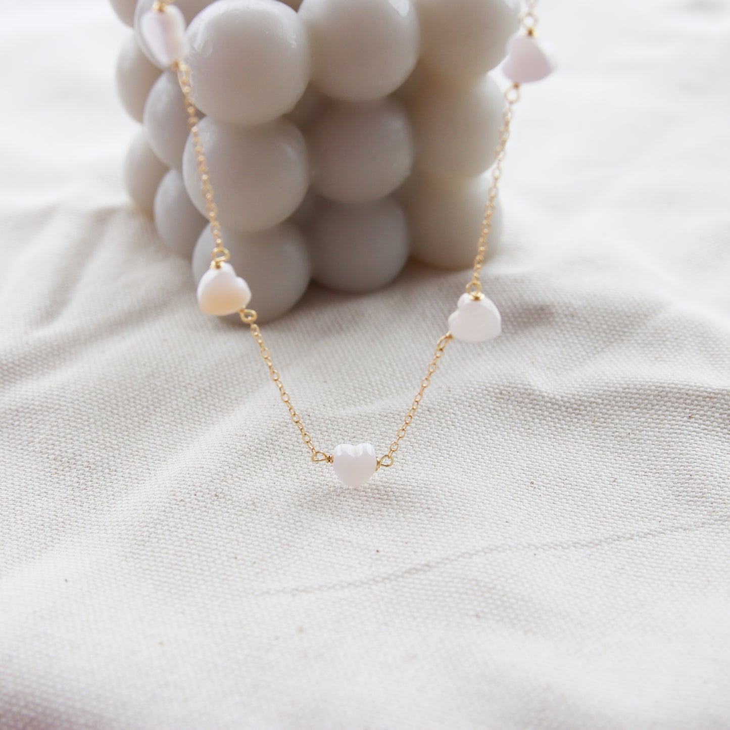 Nacre Hearts Necklace