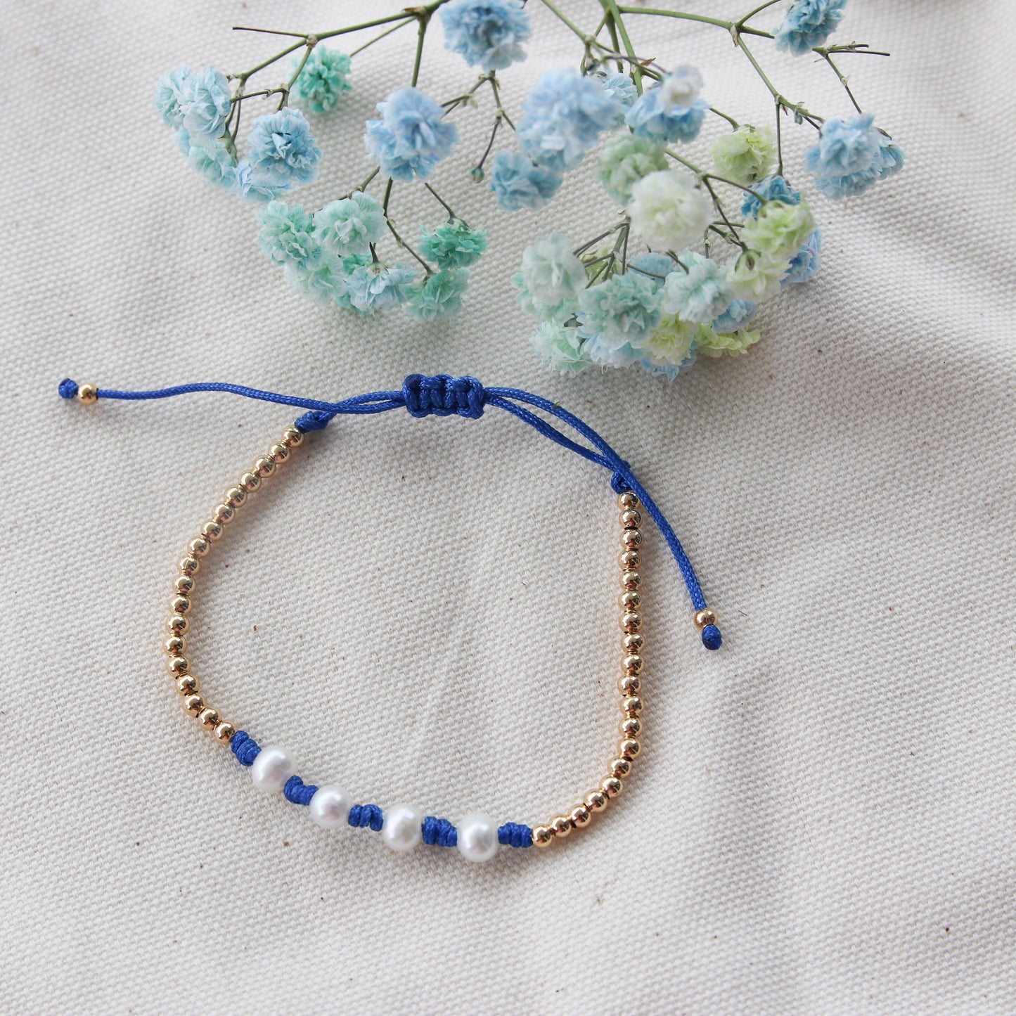 Pearls Cotton cord Bracelet
