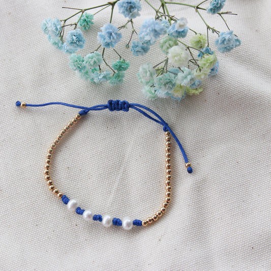 Pearls Cotton cord Bracelet