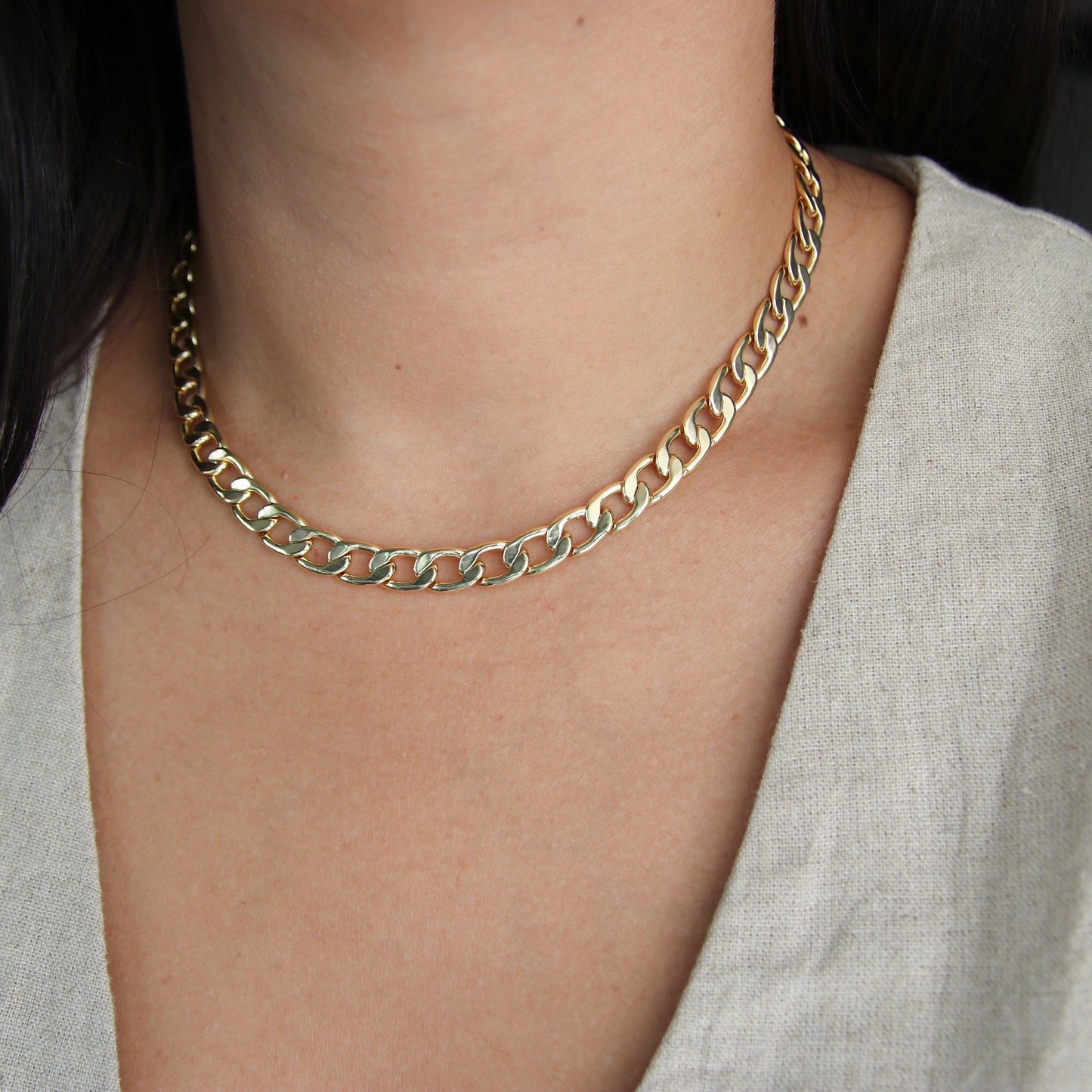 Curb Chunky Chain Necklace