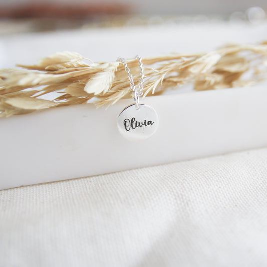 Custom Coin Engraved Necklace