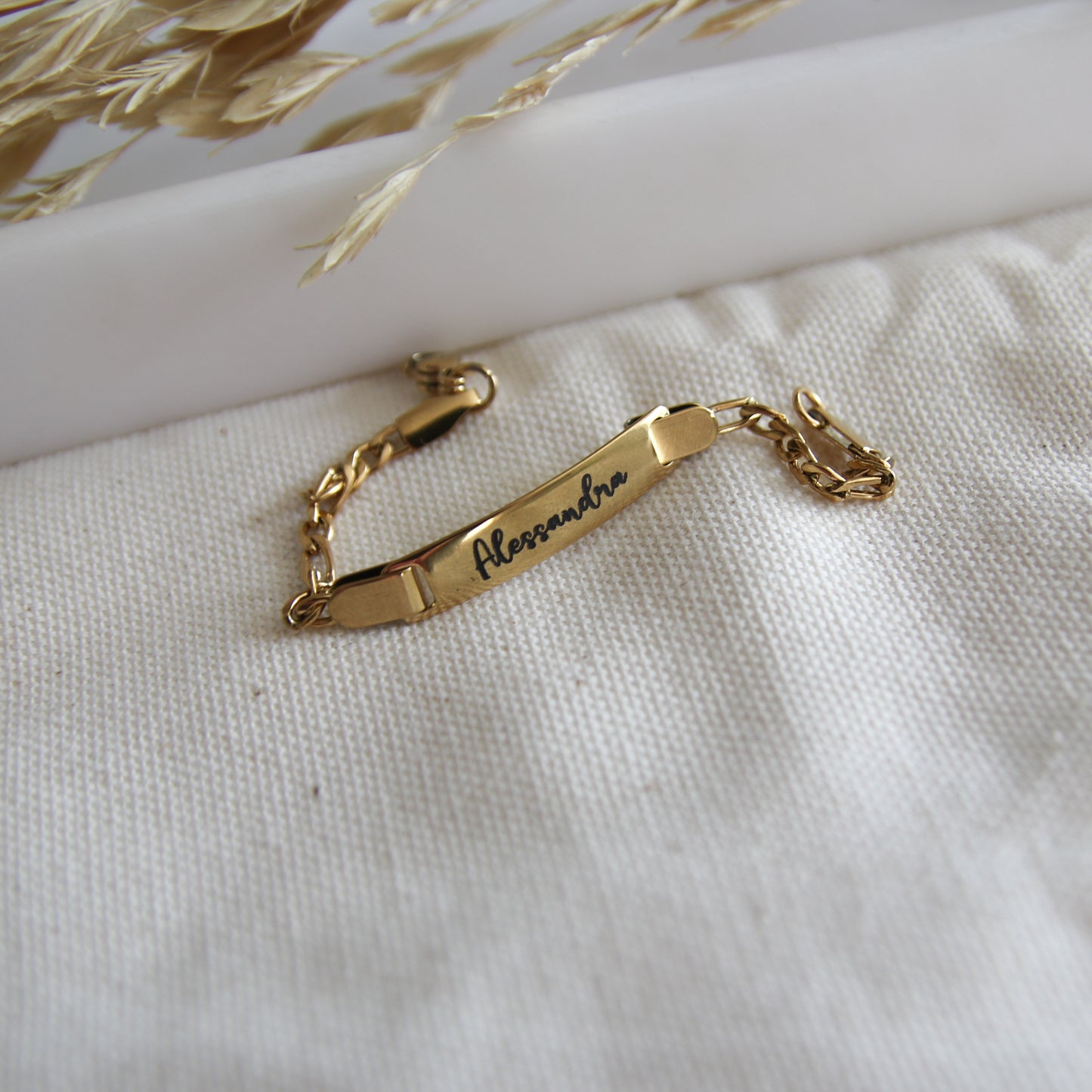 Baby Name Engraved Bracelet