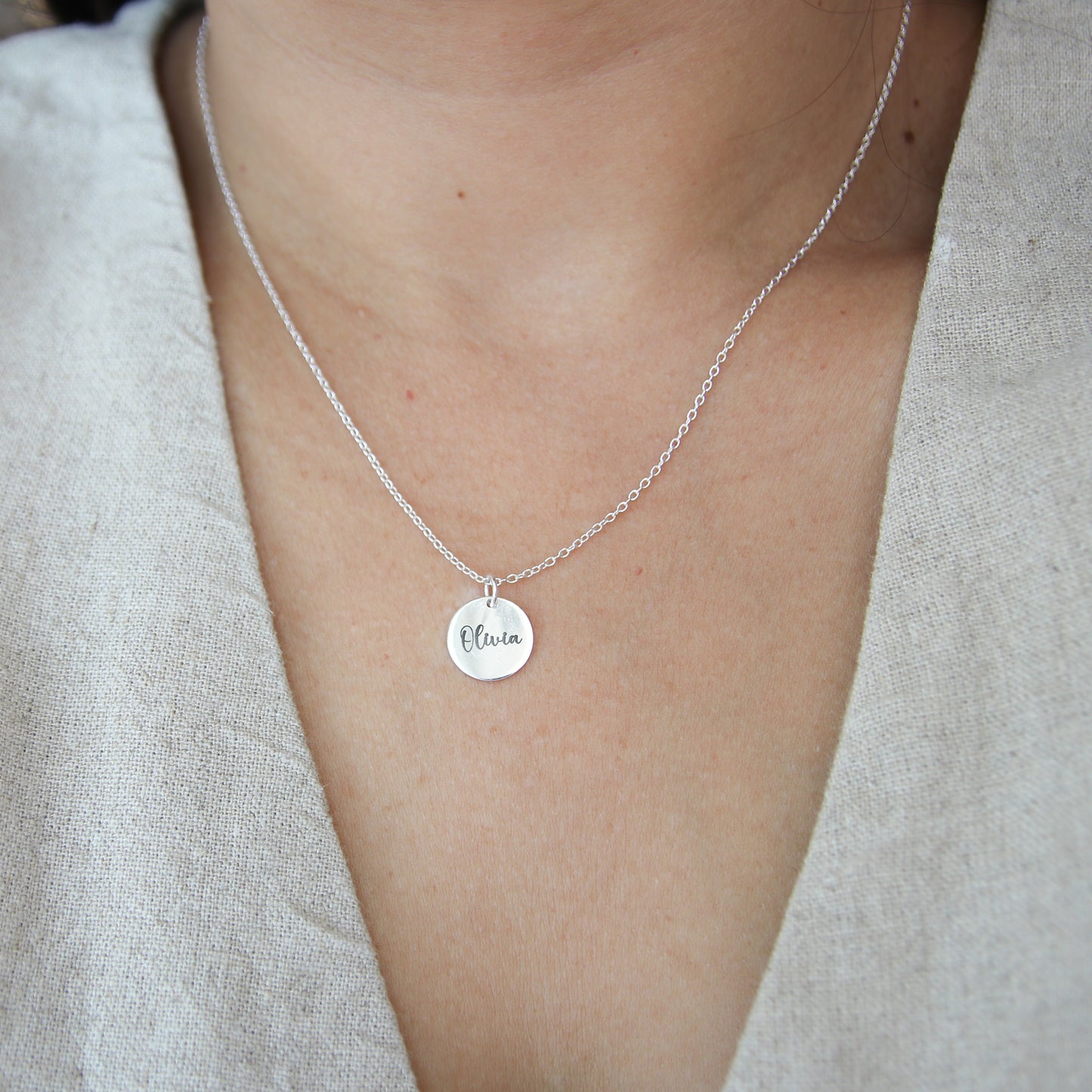 Custom Coin Engraved Necklace