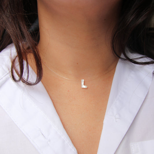 Illision Nacre Initial Necklace