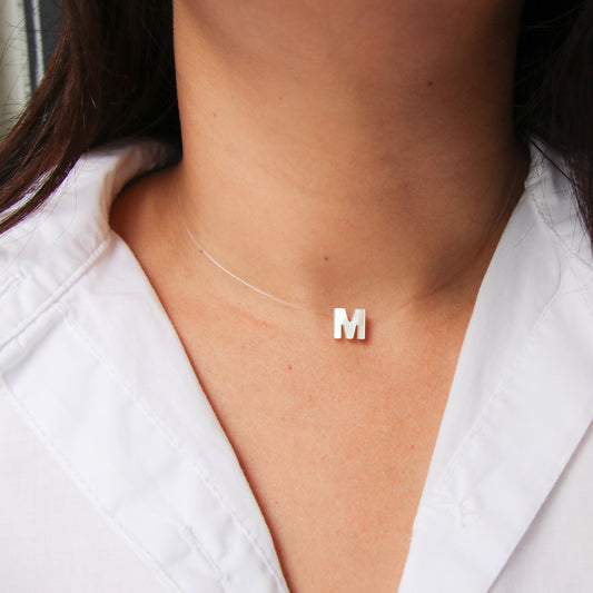 Illision Nacre Initial Necklace