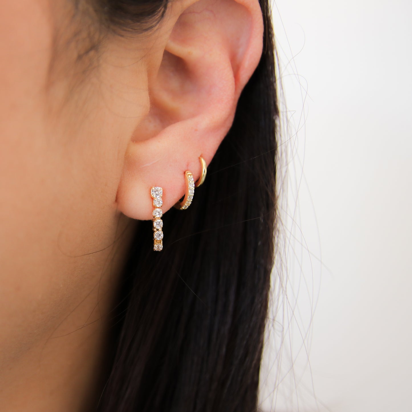 Tennis Dangle Stud Earring