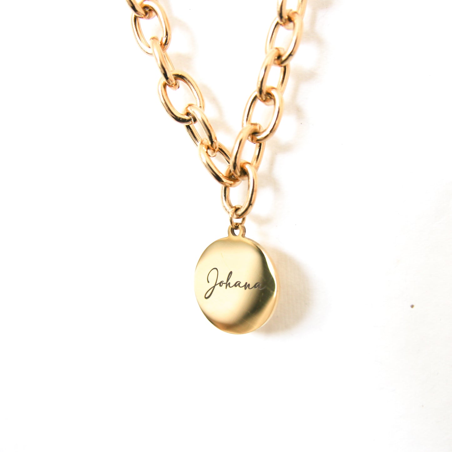 Custom Name Chunky Chain Necklace