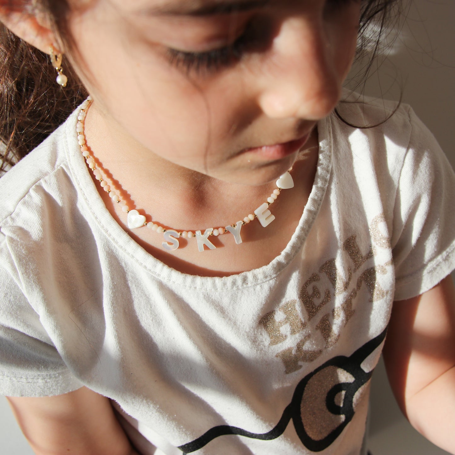 Name Nacre Gemstone Necklace