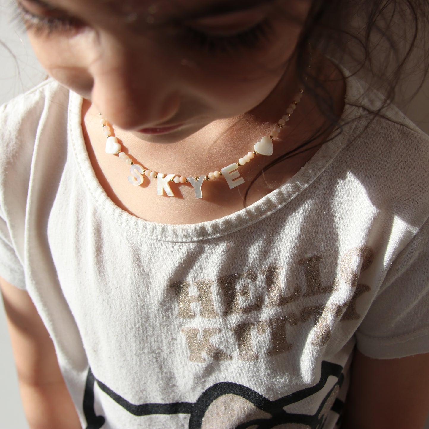 Name Nacre Gemstone Necklace