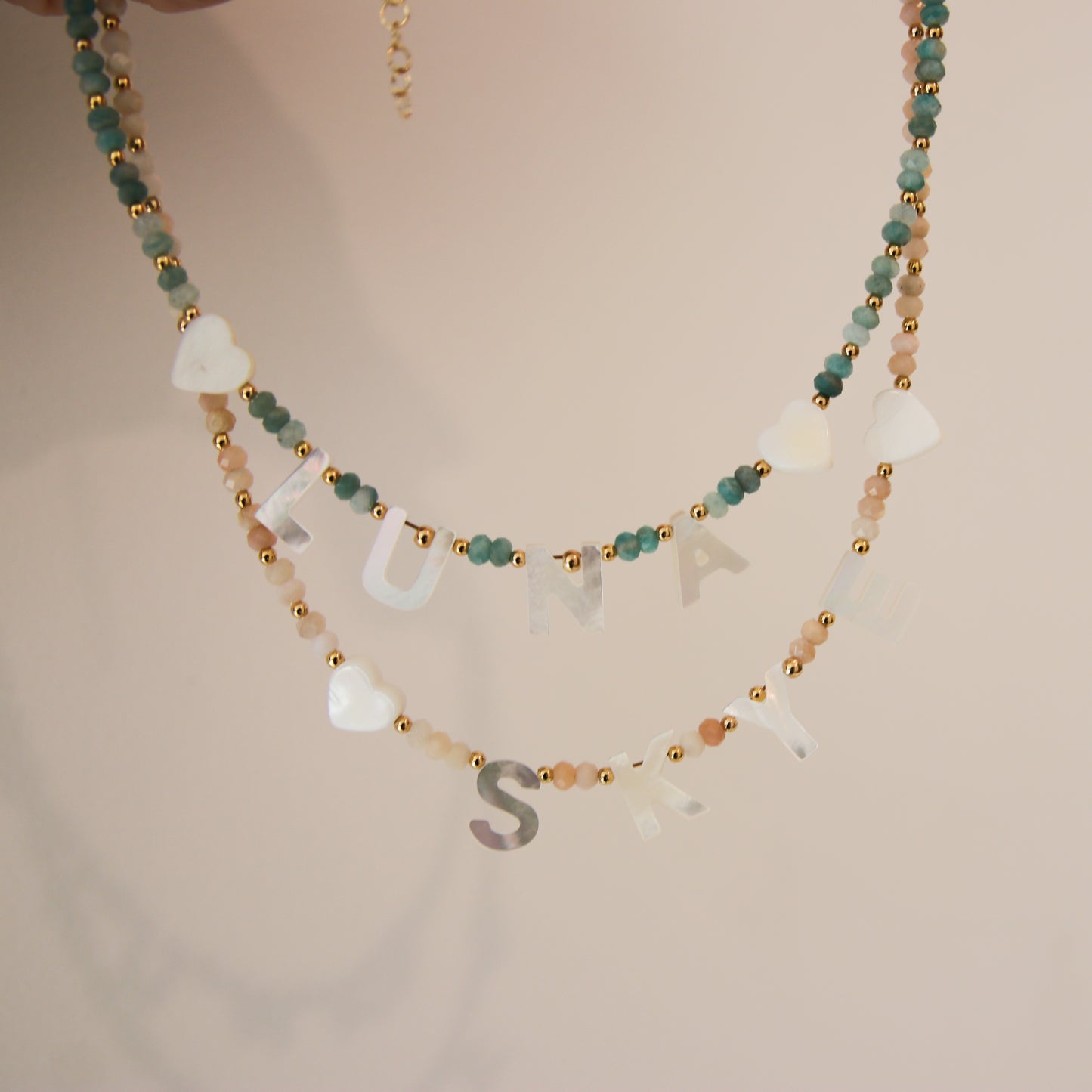 Name Nacre Gemstone Necklace