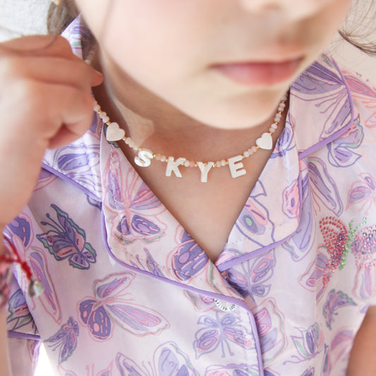 Name Nacre Gemstone Necklace