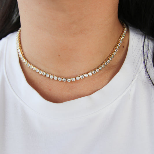 Bezel Tennis Choker