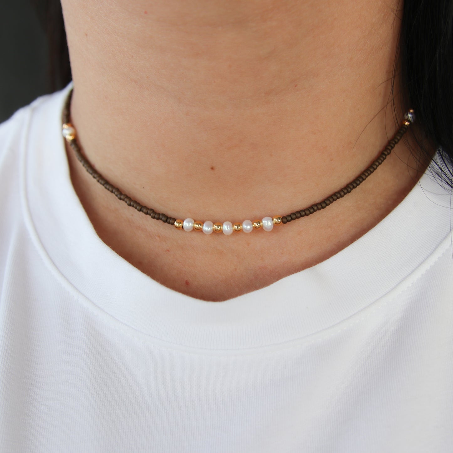 Beads Brown Necklace