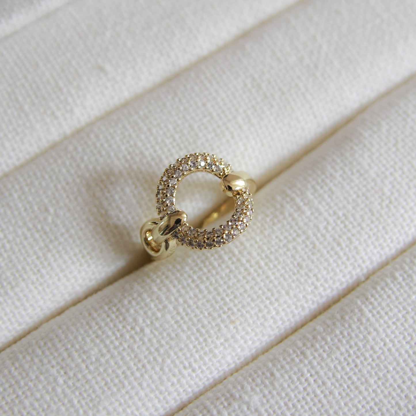 CZ Circle Ring