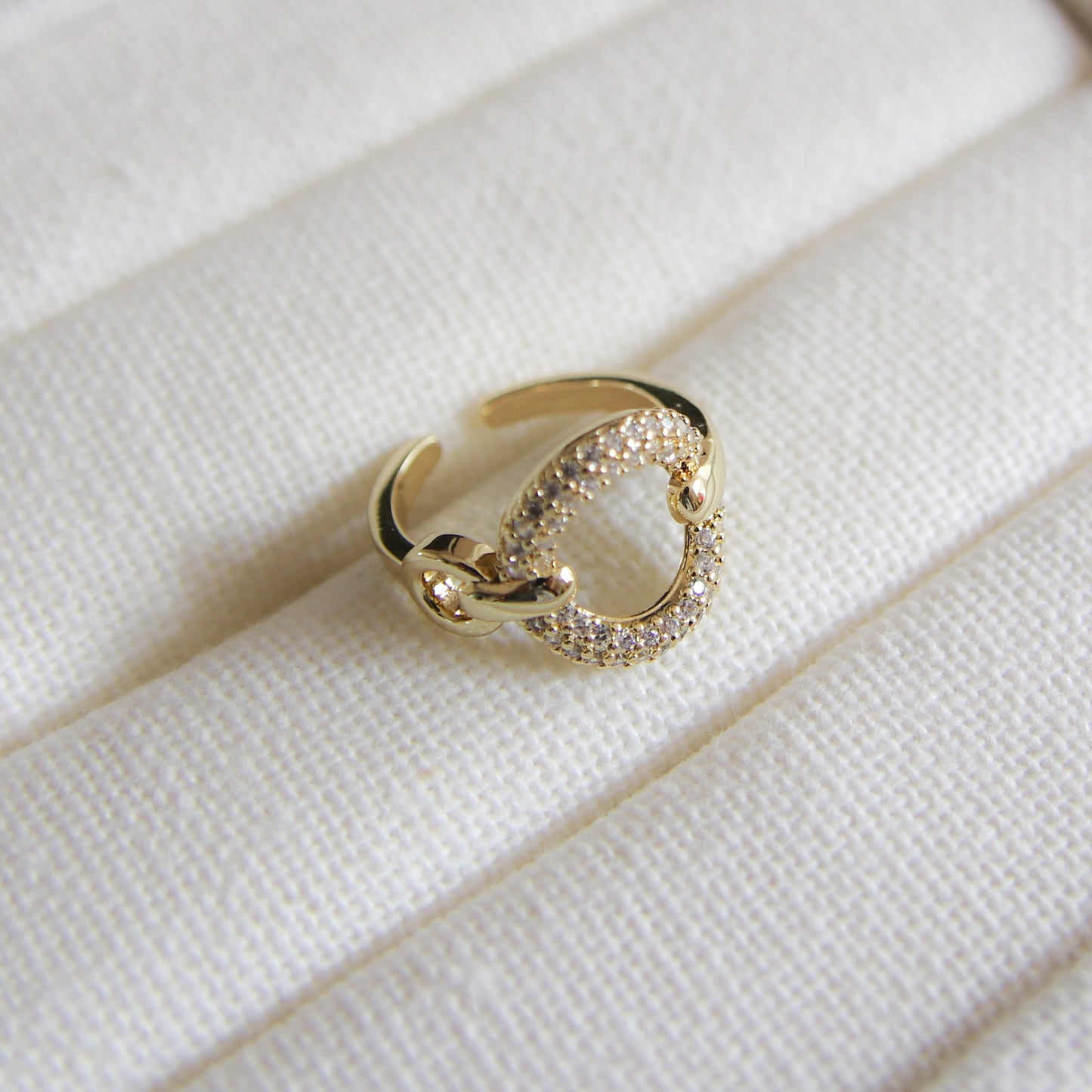 CZ Circle Ring
