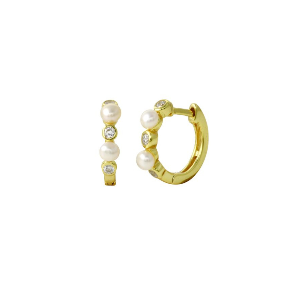 Pearls hoop Earring