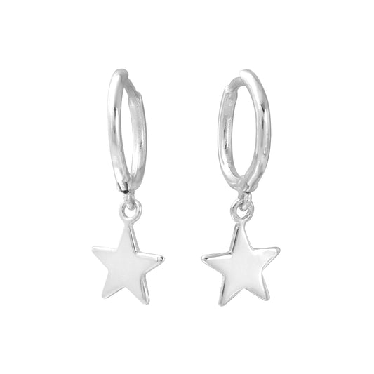 Star Hoop Earrings