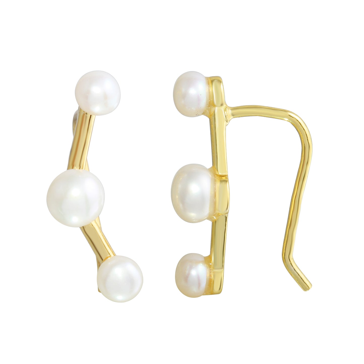 Pearl Ear climber Earrings