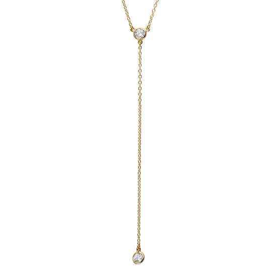 Round CZ Y-Necklace