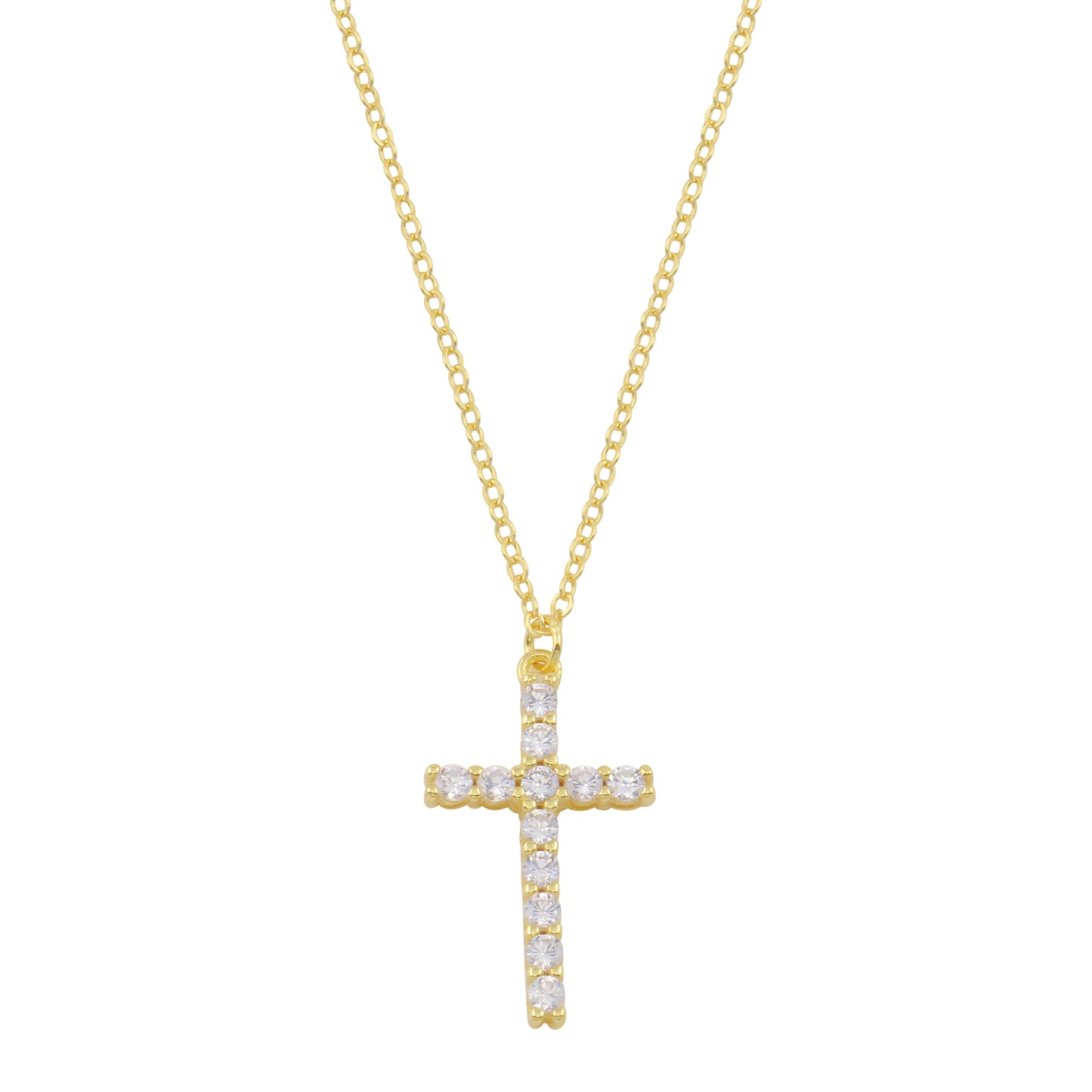 CZ Cross Necklace