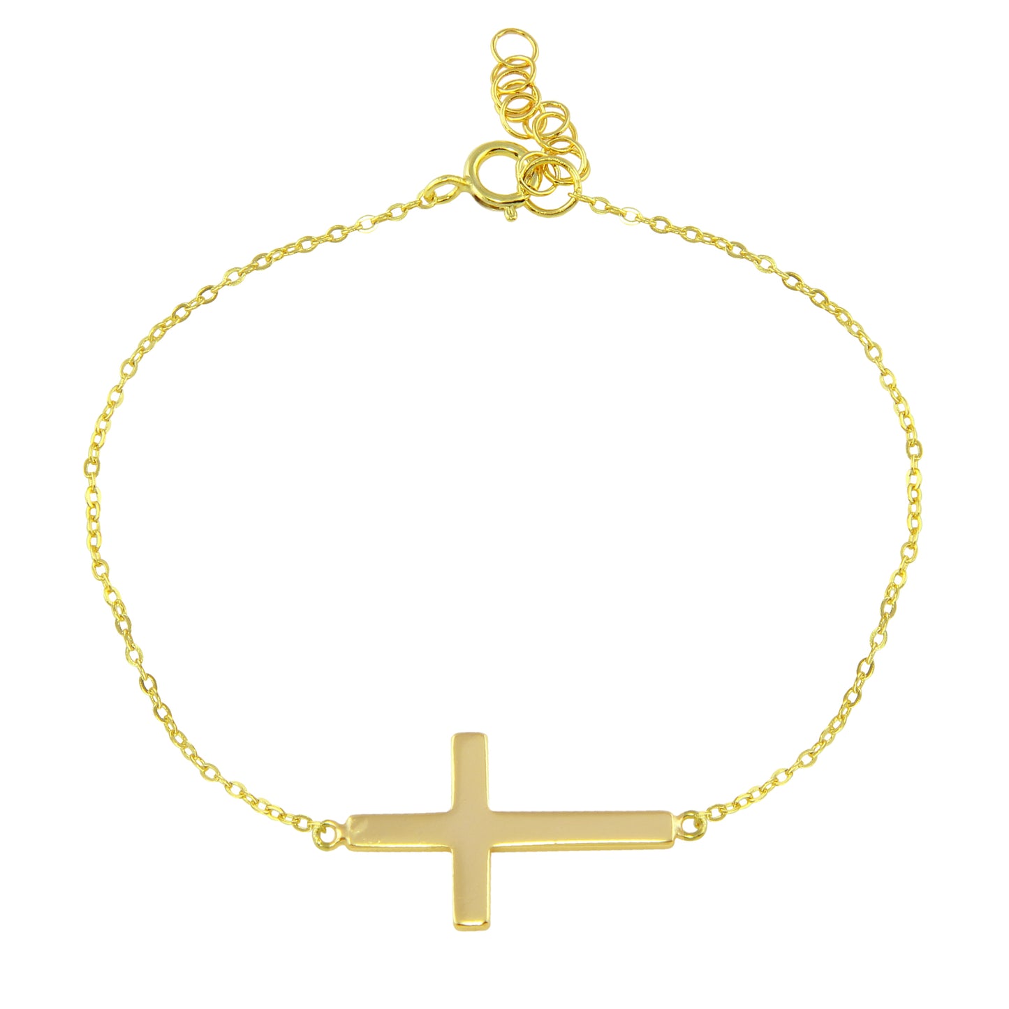 Sideways Cross Bracelet