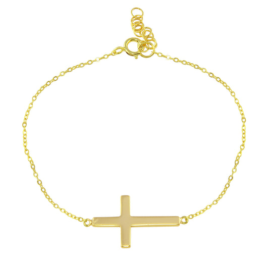 Sideways Cross Bracelet