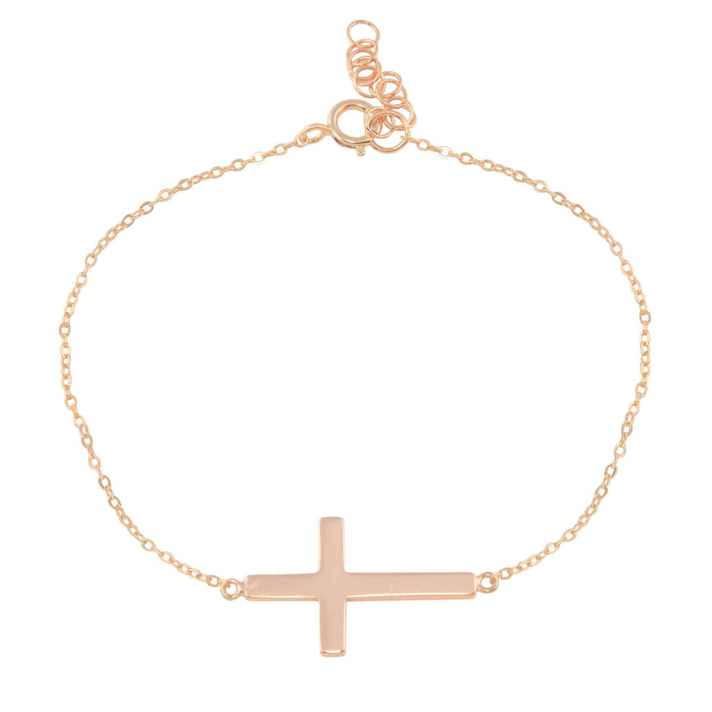 Sideways Cross Bracelet