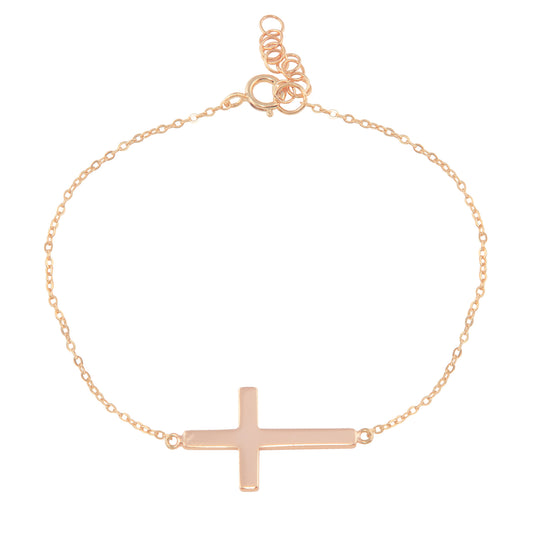 Sideways Cross Bracelet