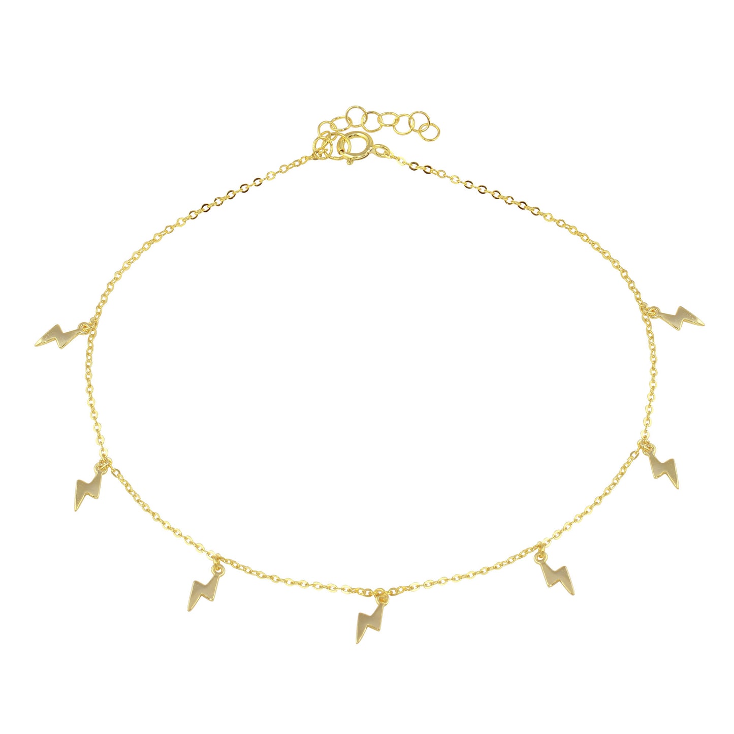 Simple Lightning bolt Anklet