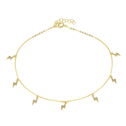 Simple Lightning bolt Anklet