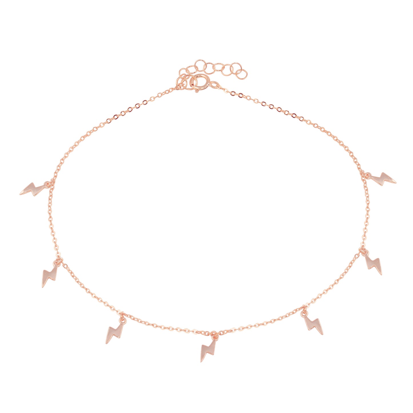 Simple Lightning bolt Anklet