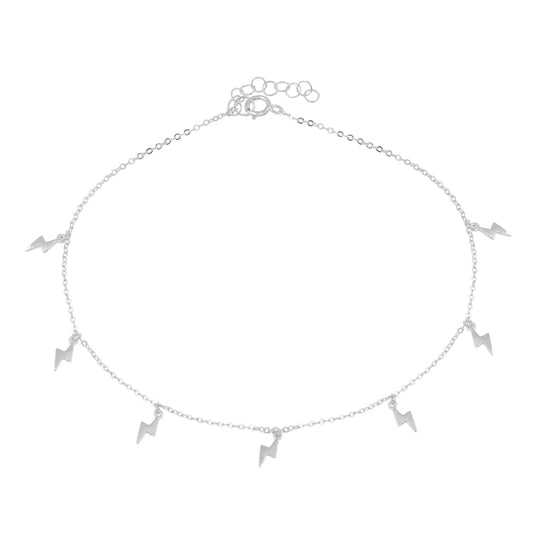 Simple Lightning bolt Anklet