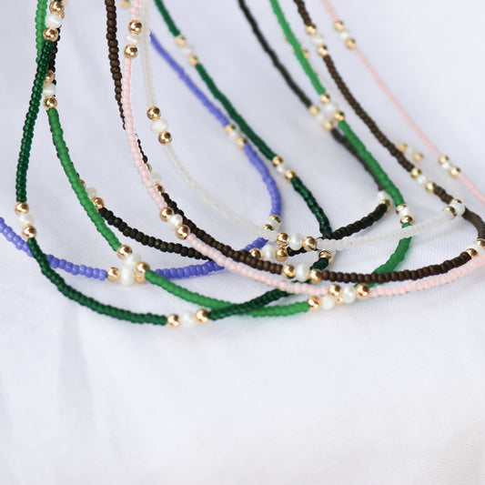 Initial Roxy Beaded Choker