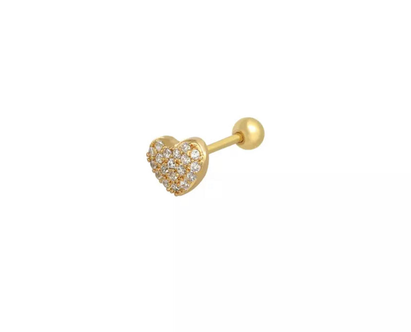CZ Heart Piercing
