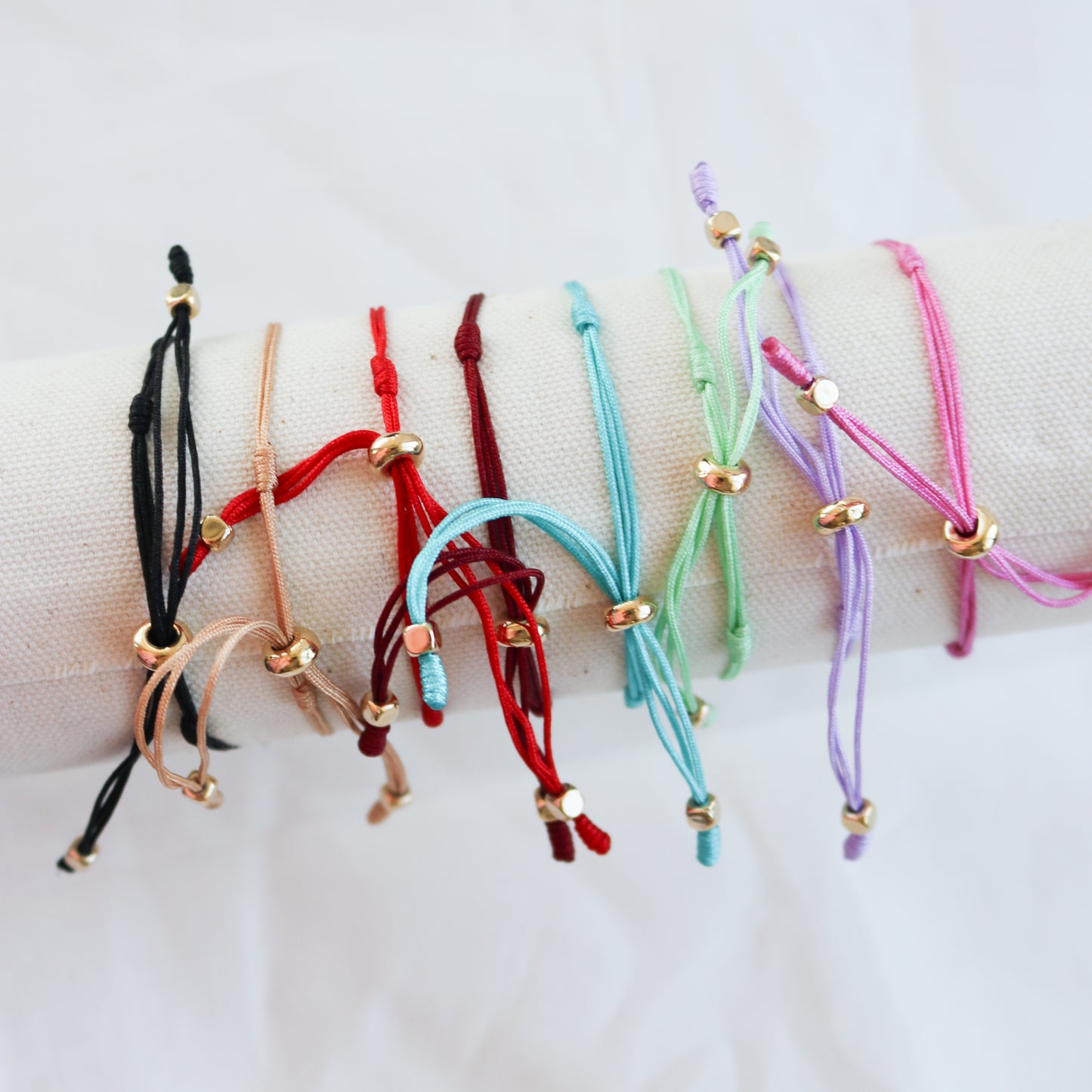 Initial Cotton Cord Bracelet