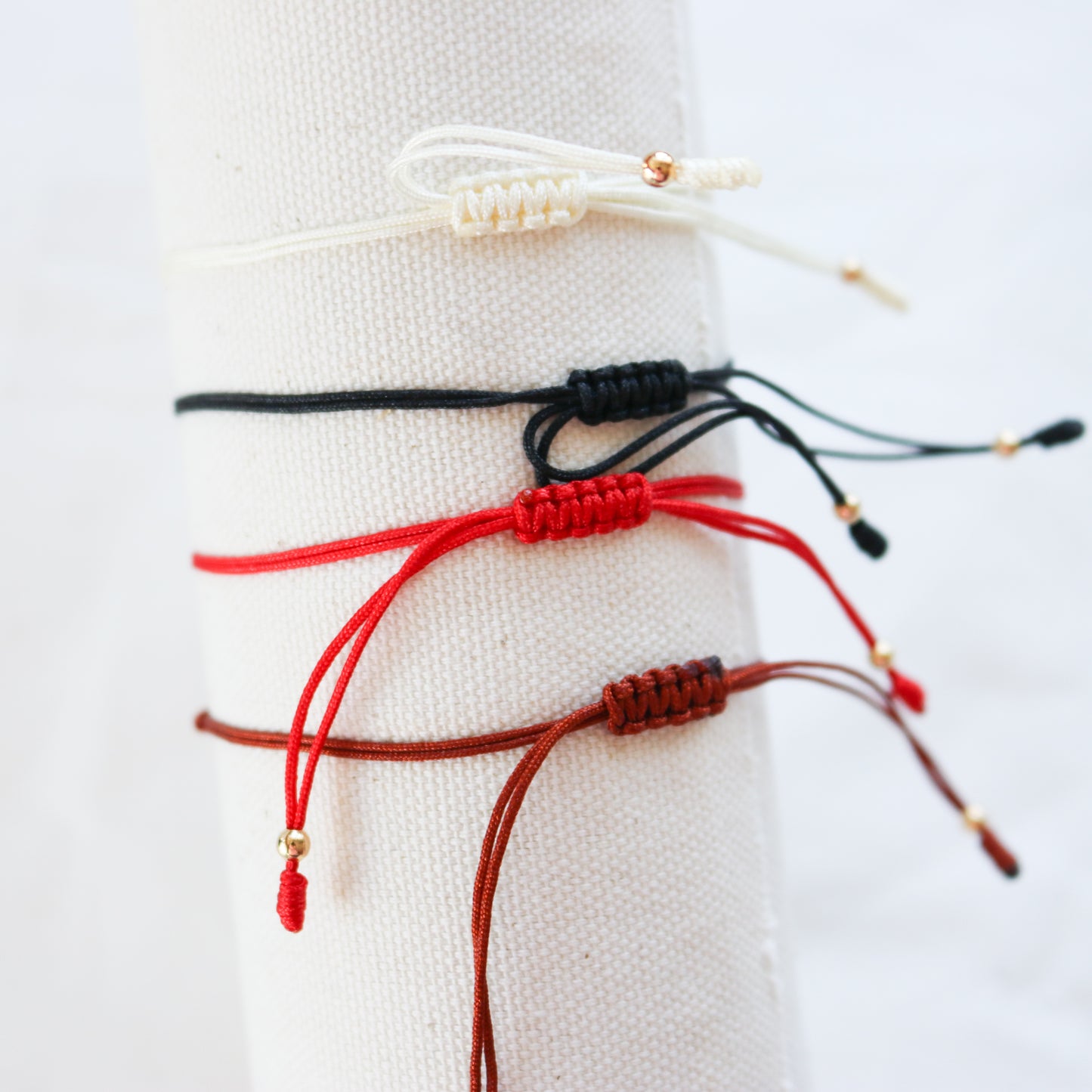 Letter Cotton Cord Bracelet