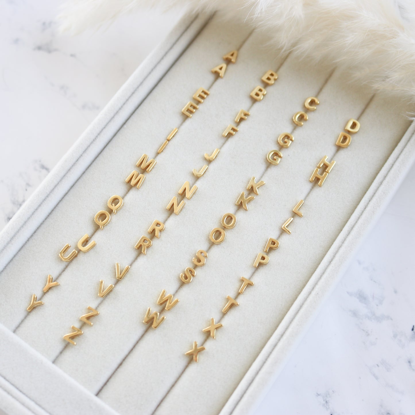 Tiny Initial Stud Earring