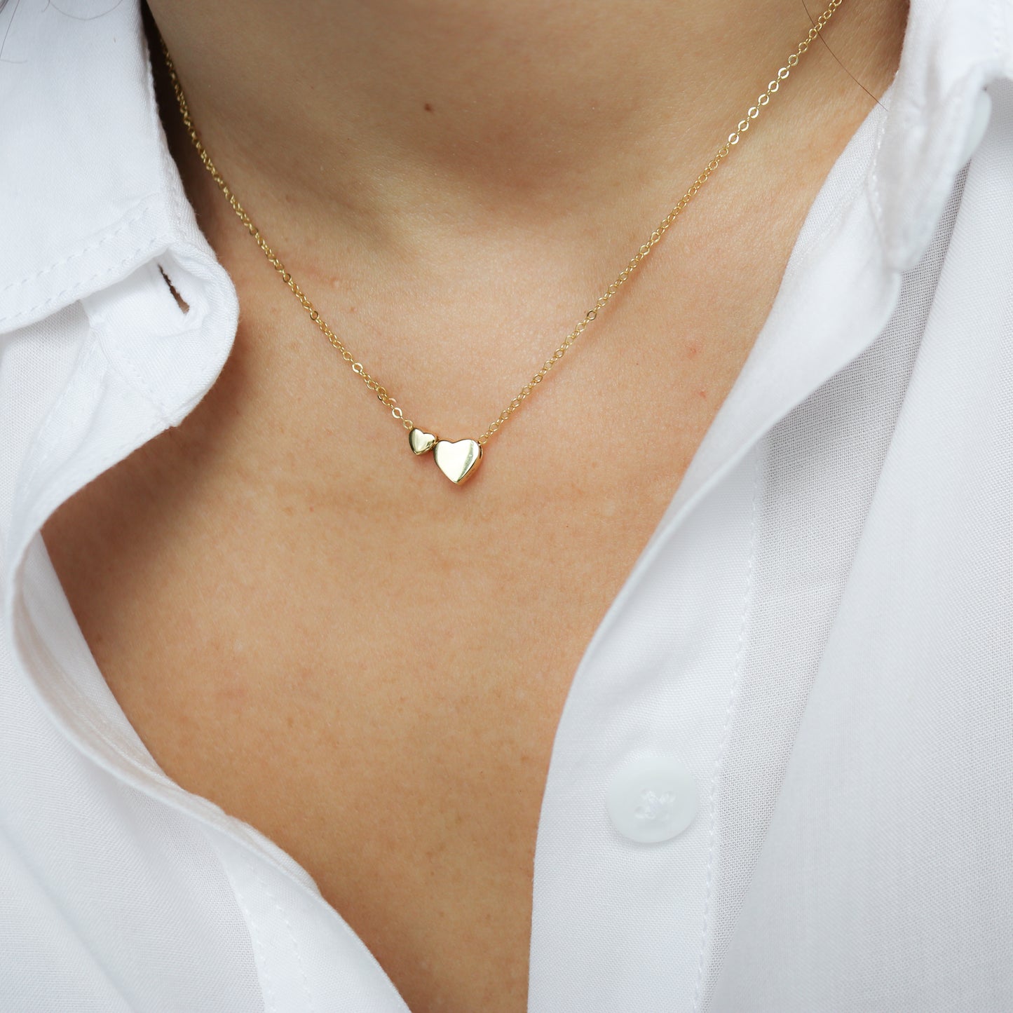 Double Heart Necklace