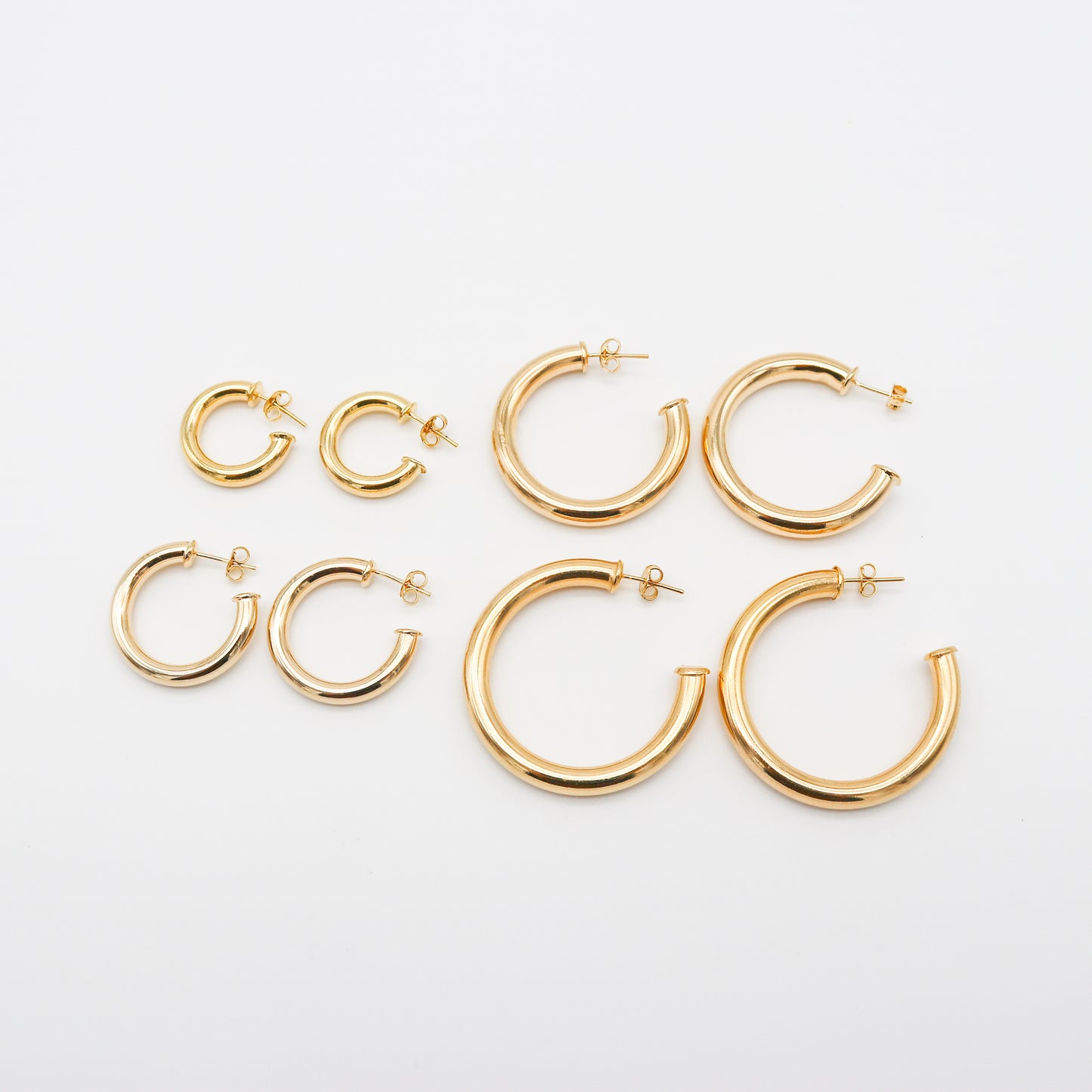 Chunky Tube Hoops Earring