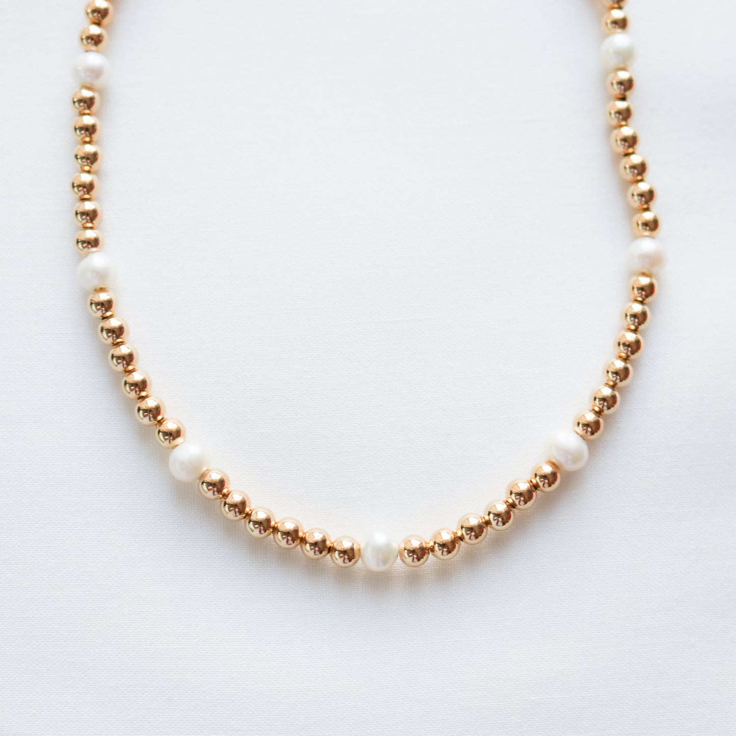Beaded Ball & Pearl Choker